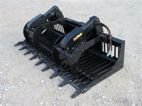 heavy duty skid steer rock grapple|heavy duty skid steer grapple.